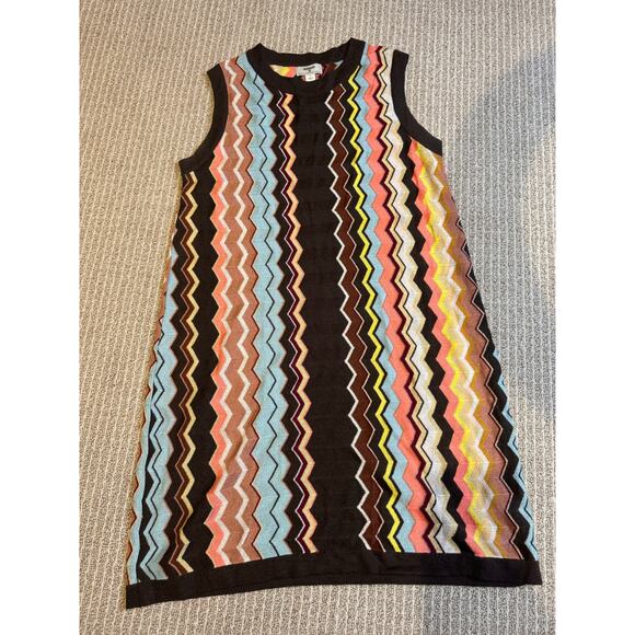 Missoni for Target Sleeveless Knit Dress Chevron Pattern Size L - Picture 1 of 4
